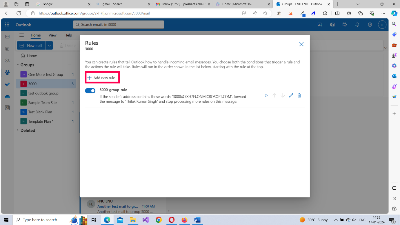 Image shows how you can get a detailed view of the configured Outlook meeting by clicking the expand icon in the calendar app. 