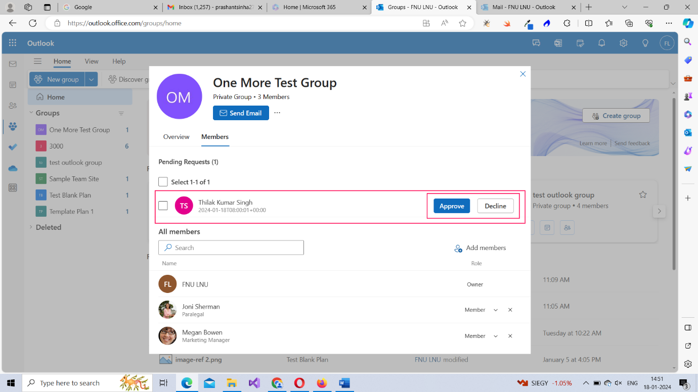 Image explains how you can access Microsoft Outlook from the app launcher by clicking the Outlook app icon. 