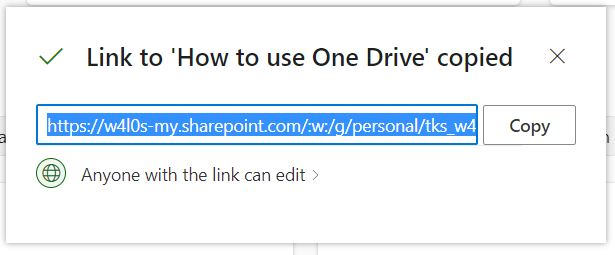 Sharing Microsoft 365 files as links
                            