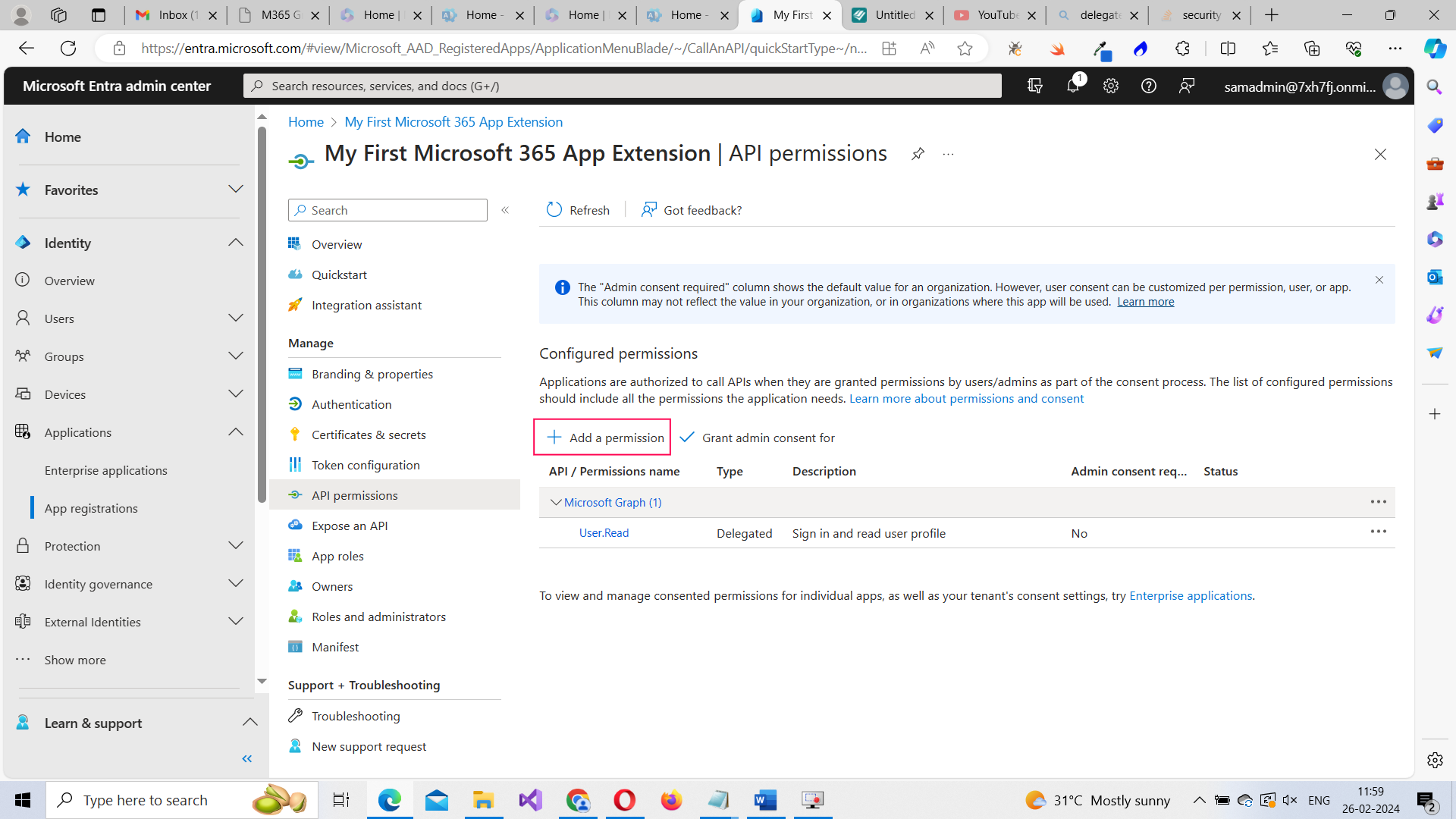 Image highlights add a permission option that lets you add permissions to your app. 