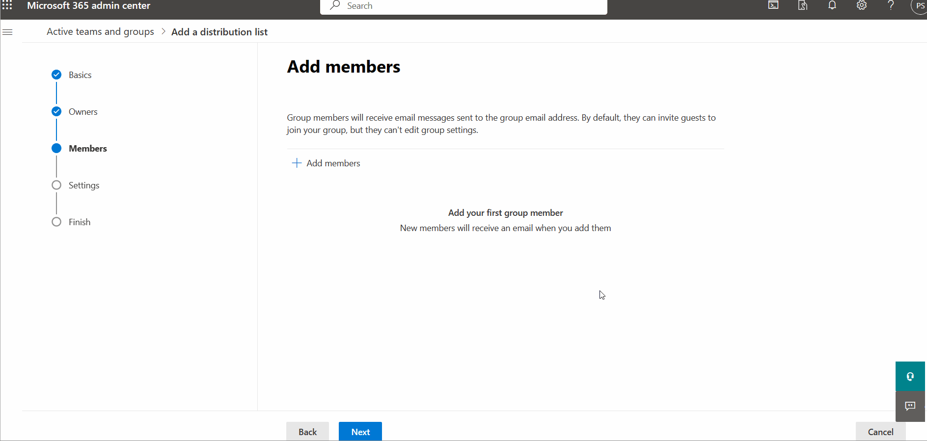Create Microsoft 365 Distribution Group