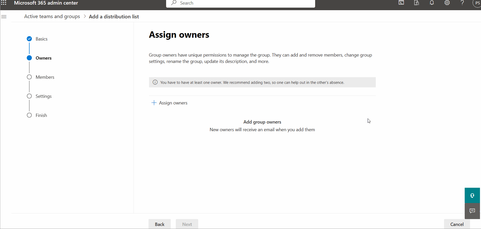 Create Microsoft 365 Distribution Group