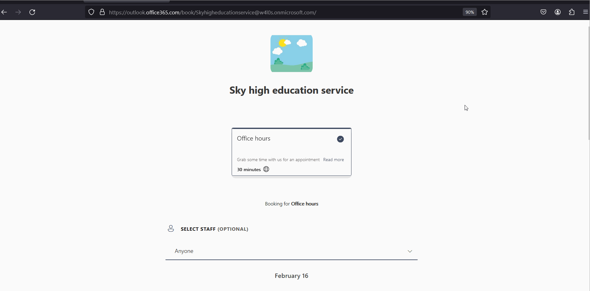 Customer filling out the form for booking appointments. 