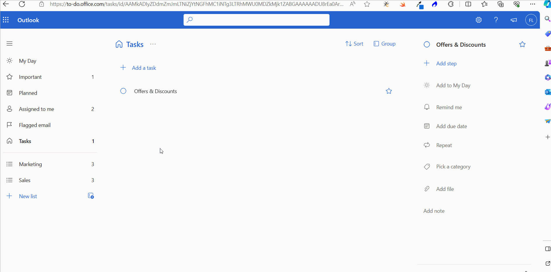 This image shows how you can delete a task by clicking the three dots icon and selecting the Delete option from the task card.