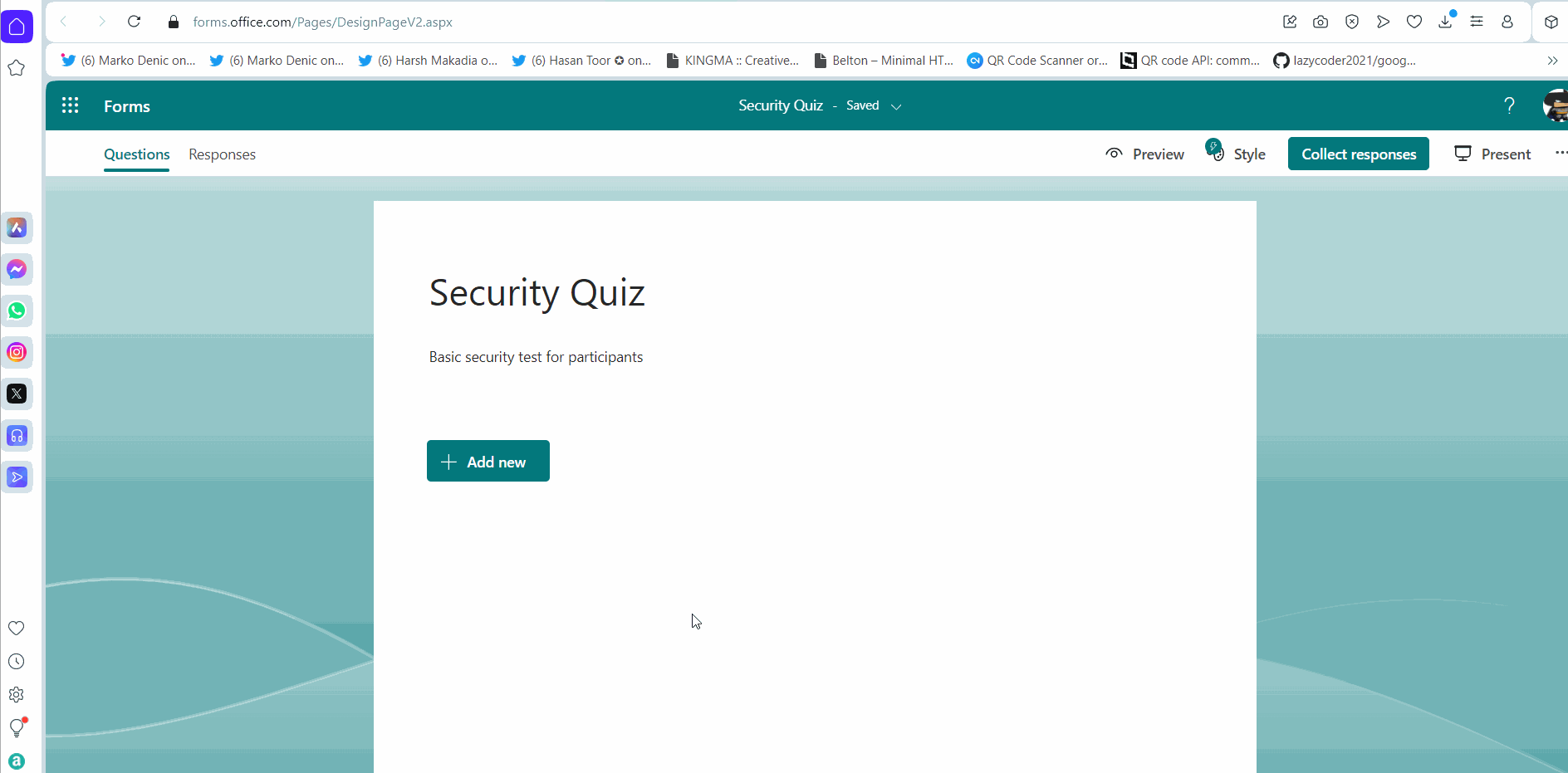 The image shows how you can create a multi-choice quiz.