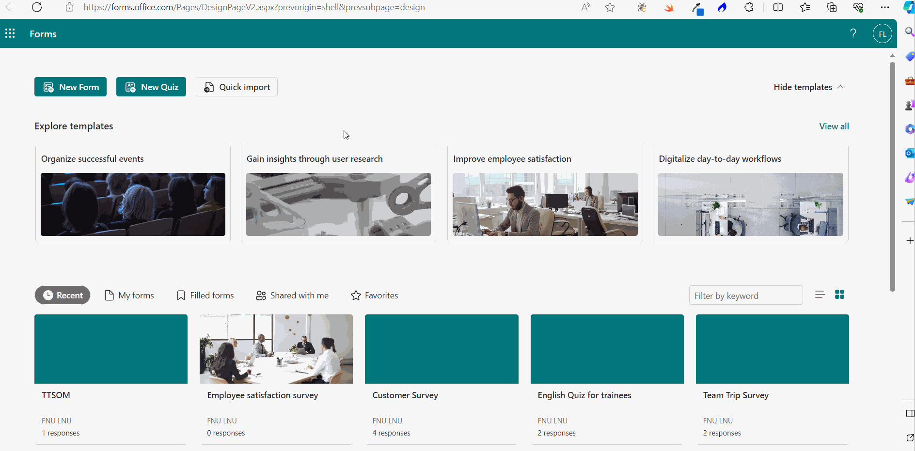 Image shows how you can enter the form title and description.
