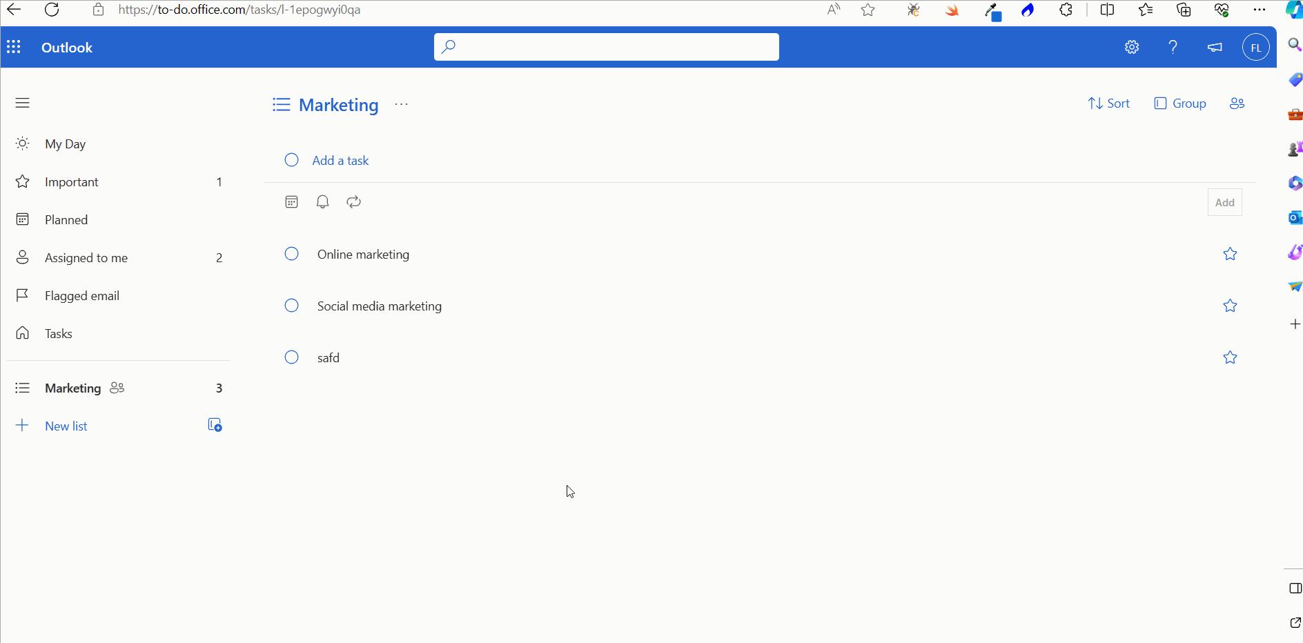 This image shows how you can modify the  To do app settings like disabling confirmation messages, disabling planned tasks section etc., by clicking on the settings icon and selecting the To Do settings option.   