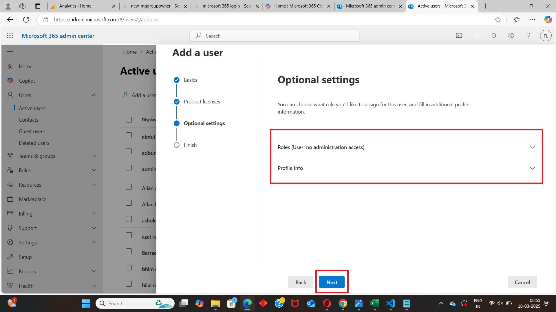 PowerShell command creating a new Microsoft 365 user with New-MgUser cmdlet