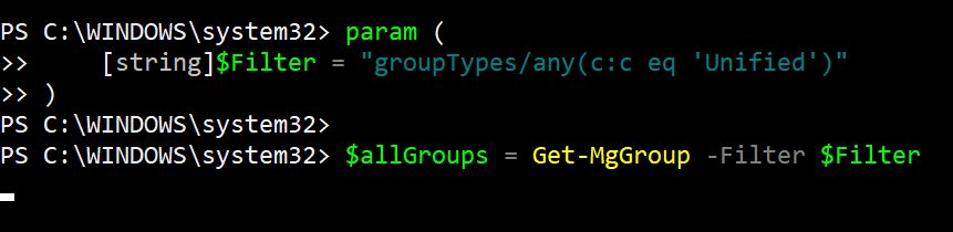 Enhancing Graph PowerShell Script for listing Microsoft 365 Group Members with error handling.